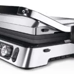 Braun Multigrill 9 Pro Επιτραπέζια Ηλεκτρική Ψησταριά Λείας και Αυλακωτής Πλάκας 2200W με Καπάκι και Ρυθμιζόμενο Θερμοστάτη 44.5x35.5εκ. CG9160