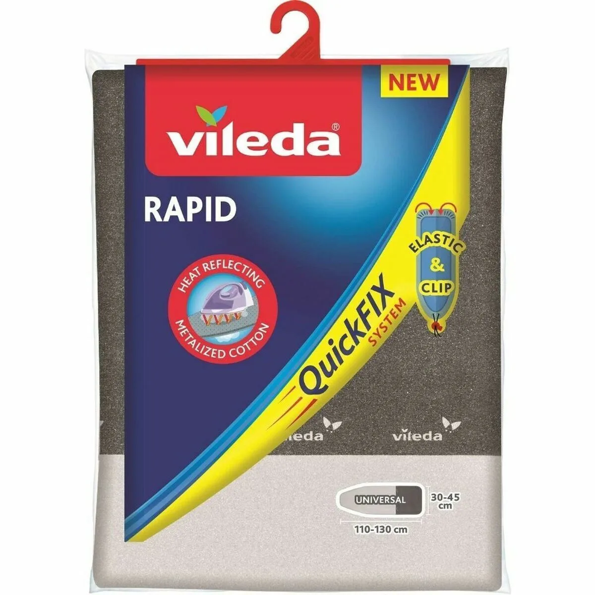 20240925144526_3be570c6 Vileda Rapid Σιδερόπανο Grey 130x45cm 163253 - Image 1