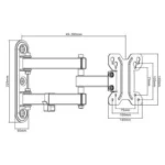Maclean Energy MC-740 Επιτοίχια έως 23" και 30kg