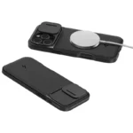 Spigen Optik Armor MagFit Back Cover Σιλικόνης 2mm Μαύρο (iPhone 16 Pro) ACS08149