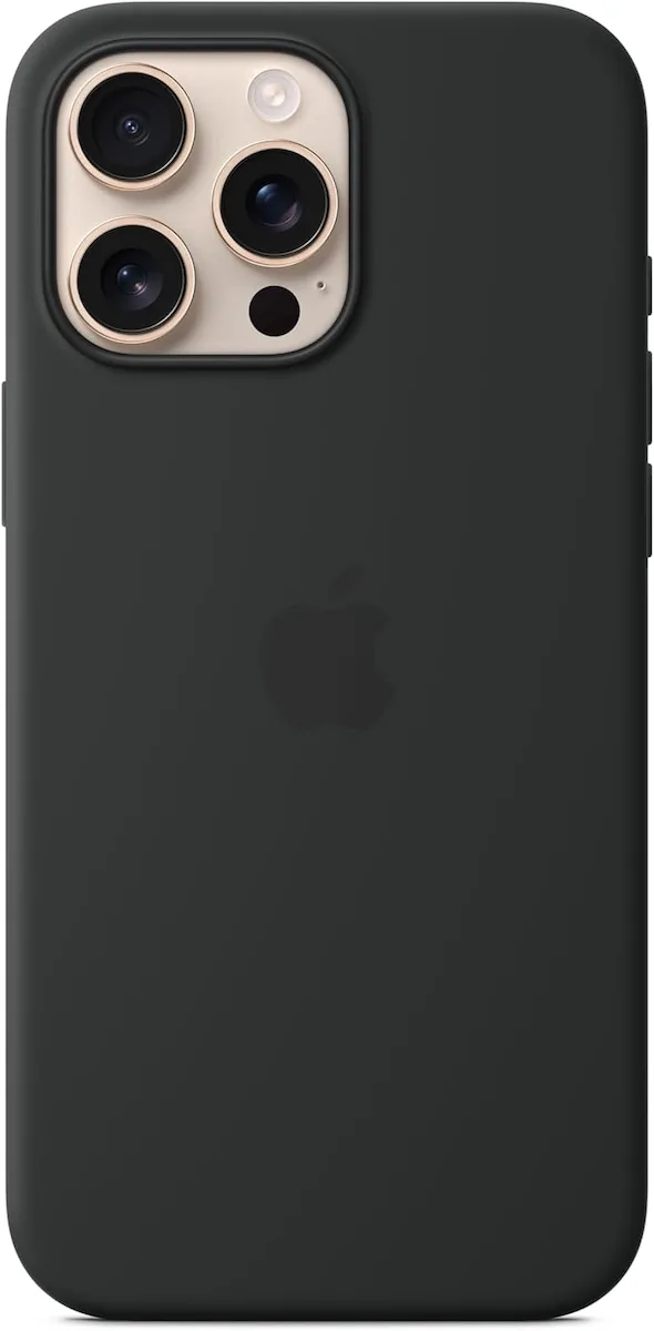 Apple Silicone Case with MagSafe Back Cover Σιλικόνης Μαύρο (iPhone 16 Pro Max) MYYT3ZM/A - Image 1