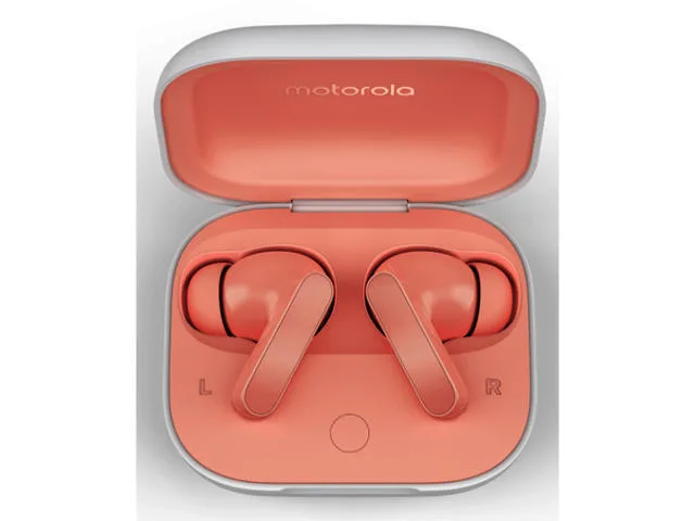 20240927174857_c050ca84 Motorola Moto Buds Bluetooth Handsfree Ακουστικά με Αντοχή στον Ιδρώτα και Θήκη Φόρτισης Coral Peach - Image 1