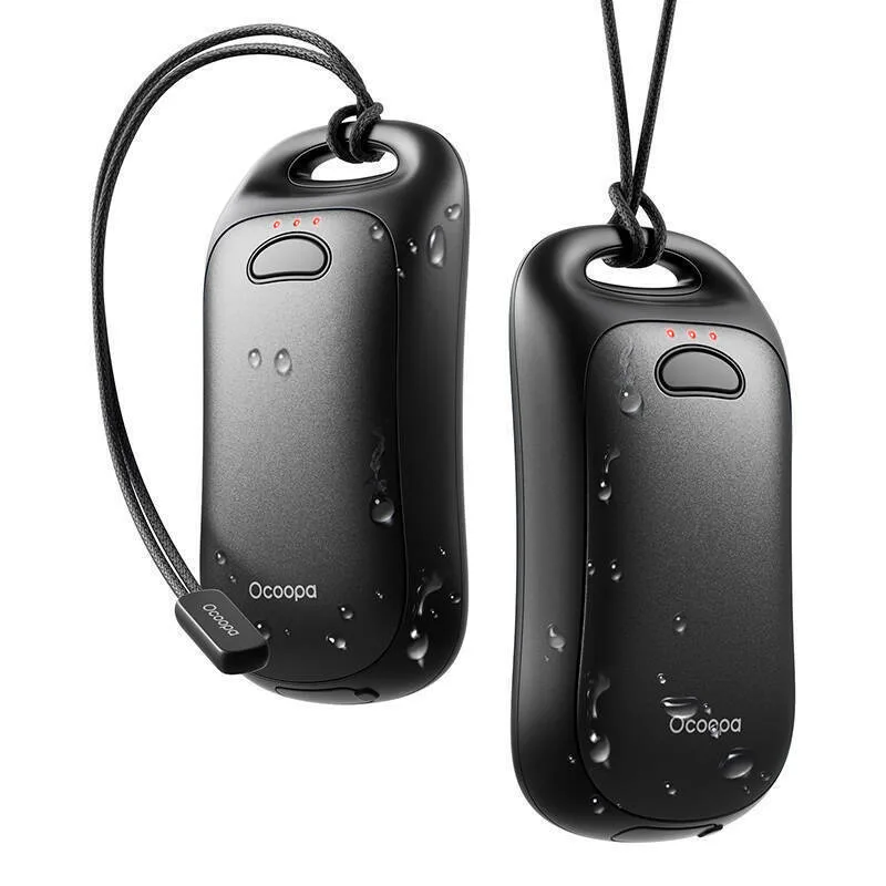 20241001102035_2dc1f3f2 Ocoopa hand warmer 2x3000 mAh USB-C σε Μαύρο Χρώμα - Image 1