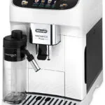 De'Longhi Magnifica Plus Αυτόματη Μηχανή Espresso 1450W Πίεσης 15bar για Cappuccino με Μύλο Άλεσης Λευκή