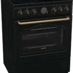 Gorenje GECS6B71CLB Κουζίνα 71lt με Κεραμικές Εστίες Π60εκ. Μαύρη