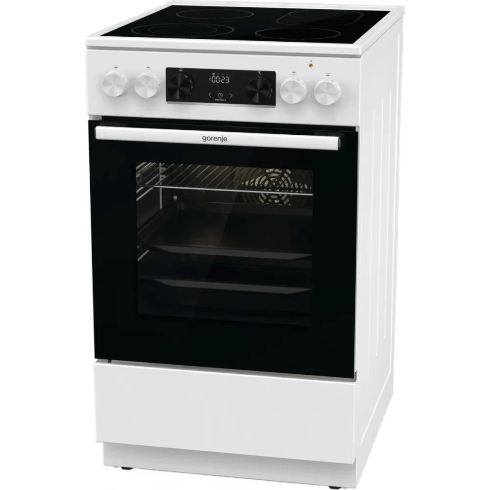 20241001130005_a26b5ef4 Gorenje GECS5C70WA Κουζίνα 70lt με Κεραμικές Εστίες Π50εκ. Λευκή - Image 1