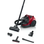 Bosch BGS21CAR Ηλεκτρική Σκούπα 750W με Κάδο 2lt Κόκκινη