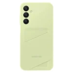 Samsung Back Cover Σιλικόνης με Υποδοχή για Κάρτες Lime (Samsung Galaxy A15) EF-OA156TMEGWW