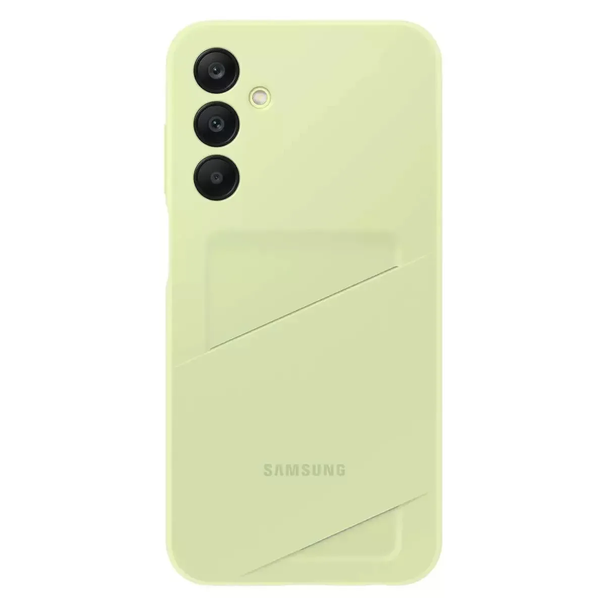 Samsung Back Cover Σιλικόνης με Υποδοχή για Κάρτες Lime (Samsung Galaxy A15) EF-OA156TMEGWW - Image 1