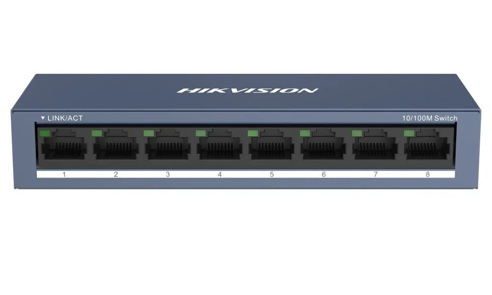 Hikvision Pro Series Unmanaged L2 Switch με 8 Θύρες Ethernet - Image 1