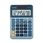 Casio Αριθμομηχανή 8 Ψηφίων σε Μπλε Χρώμα MS-88EM