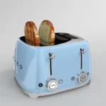 Smeg TSF03PBEU Φρυγανιέρα 4 Θέσεων 2000W Μπλε