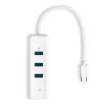 TP-LINK USB 2.0 Hub 3 Θυρών με σύνδεση USB-A / Ethernet (UE330C)