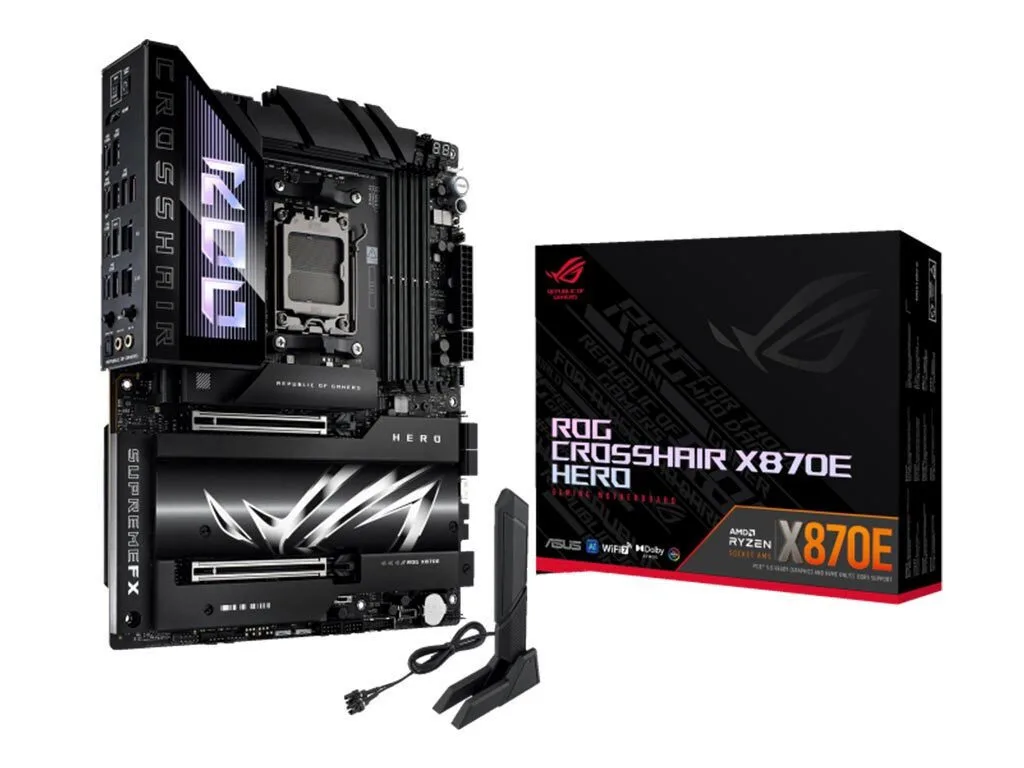 Asus ROG CROSSHAIR X870E HERO Wi-Fi Motherboard ATX με AMD AM5 Socket 90MB1IE0-M0EAY0 - Image 1
