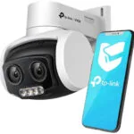 TP-LINK VIGI C540V v1 IP Dual Κάμερα Παρακολούθησης Full HD+ 4MP Αδιάβροχη με Μικρόφωνο και Φακό 4mm
