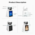 Sricam Srihome SH053 IP Κάμερα Παρακολούθησης Wi-Fi Full HD 1080p με Αμφίδρομη Επικοινωνία και Φακό 2.8mm Κατάλληλη για Πρίζες Τύπου Αμερικής