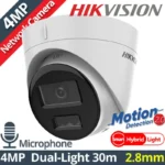 Hikvision DS-2CD1343G2-LIU IP Κάμερα Παρακολούθησης Full HD+ 4MP Αδιάβροχη με Μικρόφωνο και Φακό 2.8mm