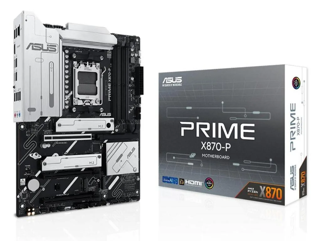 Asus PRIME X870-P Motherboard ATX με AMD AM5 Socket 90MB1IT0-M0EAY0 - Image 1