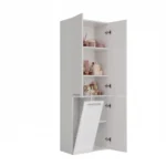 Topeshop Nel Στήλη Μπάνιου Δαπέδου Μ60xΒ30xΥ174cm Λευκή