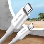 Ugreen US264 USB 2.0 Cable USB-C male - USB-C 60W Λευκό 0.5m (60517)