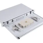A-LAN Οπτικό Patch Panel για Rack 1U 19" 24 Θυρών Γκρι FOP-1U-24SCS-S