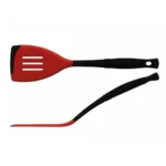 Le Creuset Schwarz Σπάτουλα Μαγειρικής Τρυπητή από Σιλικόνη Cherry Red - Black 93100100060008