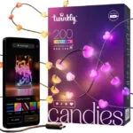 Twinkly Candies Smart Γιρλάντα Φωτισμού LED 12m με 200 Λαμπάκια RGB TWKH200RGB-G