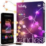 Twinkly Candies Smart Γιρλάντα Φωτισμού LED 6m με 100 Λαμπάκια RGB TWKH100RGB-T