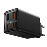 Baseus Φορτιστής Χωρίς Καλώδιο GaN με 2 Θύρες USB-A και 2 Θύρες USB-C 65W Power Delivery Μαύρος (P10162701113-00)