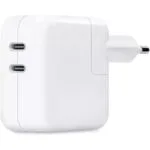 Apple Φορτιστής Χωρίς Καλώδιο με 2 Θύρες USB-C 35W Λευκός (Power Adapter)