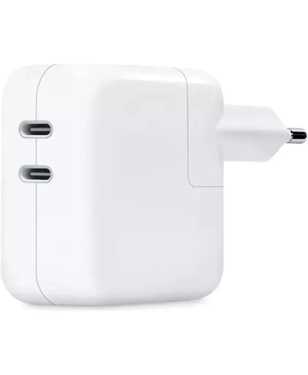 Apple Φορτιστής Χωρίς Καλώδιο με 2 Θύρες USB-C 35W Λευκός (Power Adapter) - Image 1