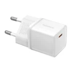 Baseus Φορτιστής Χωρίς Καλώδιο GaN με Θύρα USB-C 20W Λευκός (Gan5s)