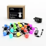 Twinkly Festoon Στεγανή Smart Γιρλάντα Φωτισμού LED IP44 10m με 20 Λάμπες RGB TWF020STP-BEU