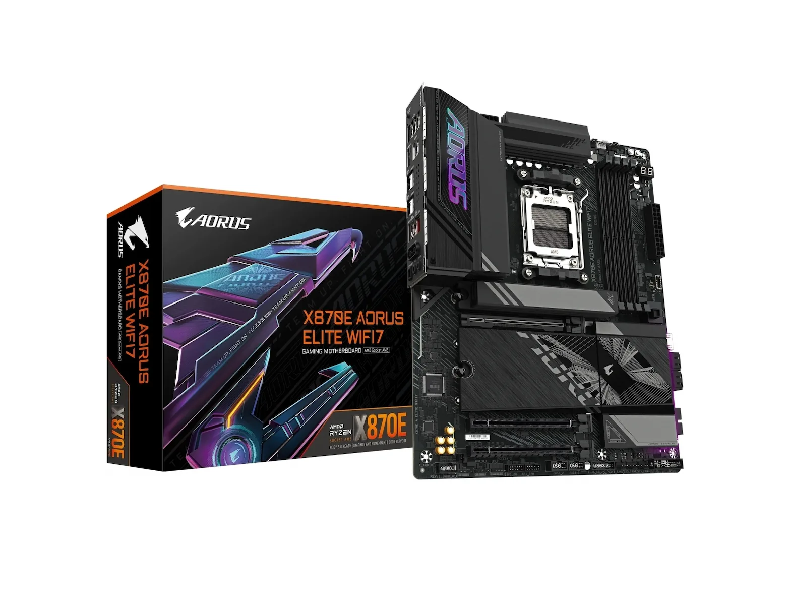 Gigabyte X870E AORUS ELITE WIFI7 Motherboard ATX με AMD AM5 Socket - Image 1