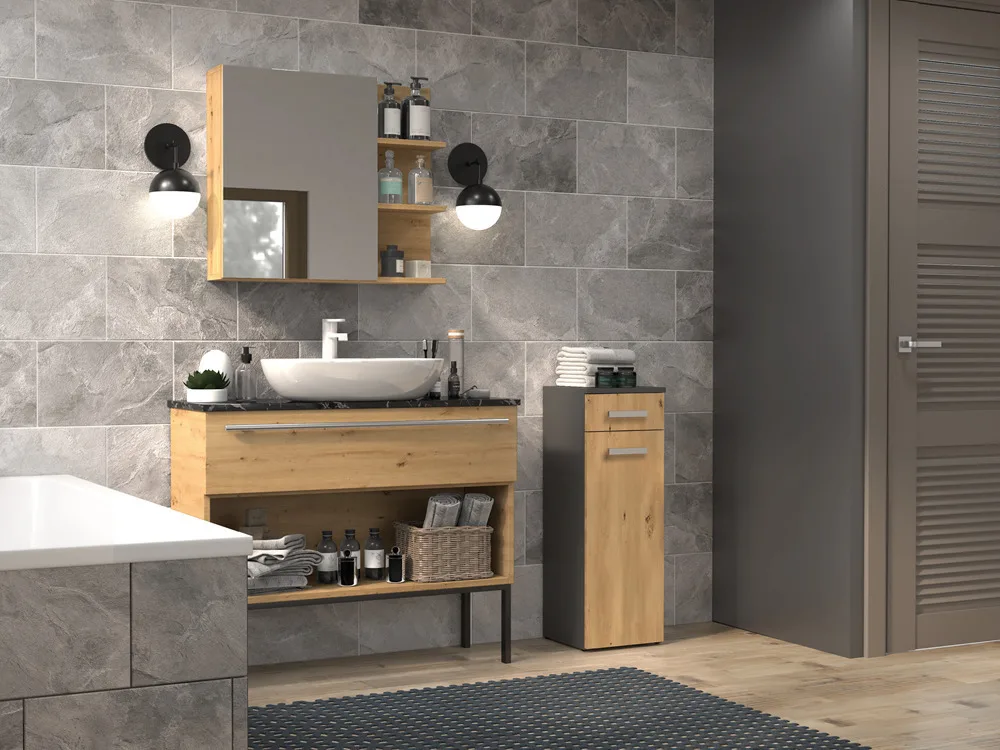 20241004124617_578602bb Nel V Ds Anthracite Artisan Bathroom Column - Image 1