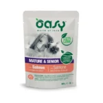 Oasy Υγρή Τροφή για Ηλικιωμένες Γάτες σε Φακελάκι με Σολομό και Κοτόπουλο 85gr