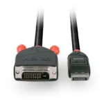 Lindy Cable DVI-D male - DisplayPort male 2m Μαύρο (41491)