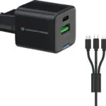 Conceptronic Φορτιστής με Θύρα USB-A και Θύρα USB-C 33W Power Delivery / Quick Charge 2.0 Μαύρος (ALTHEA16B)