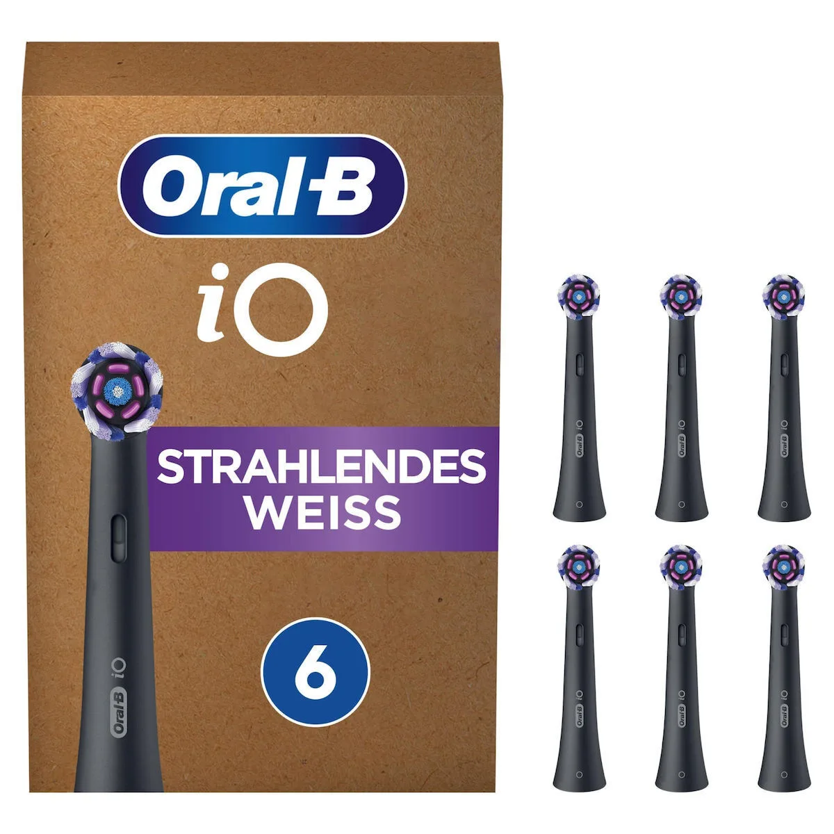 Oral-B iO Radiant White Ανταλλακτικές Κεφαλές για Ηλεκτρική Οδοντόβουρτσα 6τμχ - Image 1
