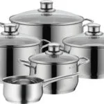 WMF Diadem Plus Σετ Κατσαρόλες από Ανοξείδωτο Ατσάλι Ασημί 07.3355.6040 5τμχ