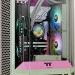 Thermaltake The Tower 300 Gaming Micro Tower Κουτί Υπολογιστή με Πλαϊνό Παράθυρο και RGB Φωτισμό Matcha Plum
