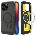 Spigen Tough Armor AI MagFit Back Cover Σιλικόνης 2mm Frost Black (iPhone 16 Pro Max) ACS08502