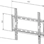 Iiyama WM1044-B1 Επιτοίχια έως 55" και 30kg