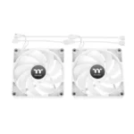 Thermaltake CT120 Reverse Case Fan με ARGB Φωτισμό και Σύνδεση 3-Pin / 4-Pin PWM 2τμχ Λευκό