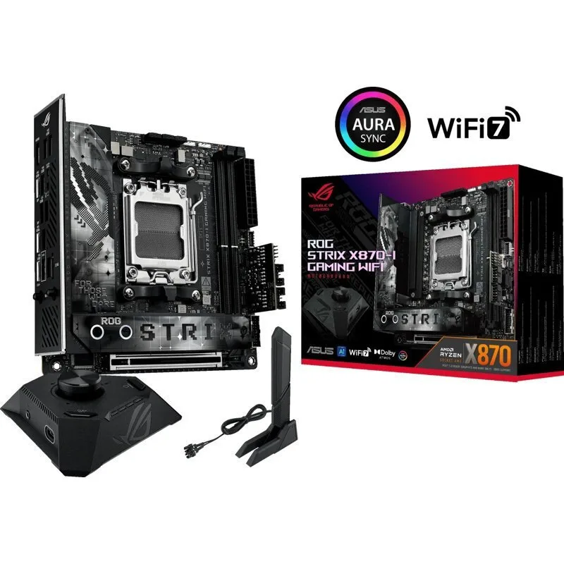 Asus ROG STRIX X870-I Gaming WIFI Motherboard Mini ITX με AMD AM5 Socket 90MB1IW0-M0EAY0 - Image 1