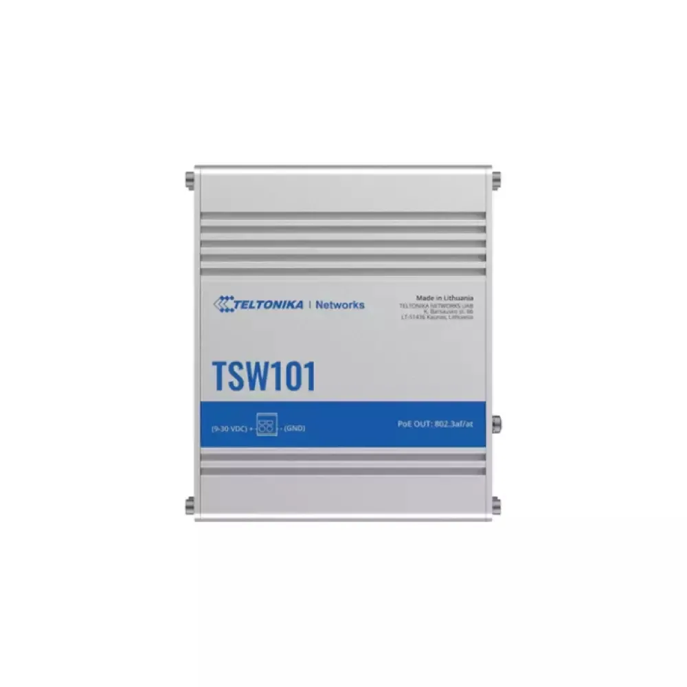 Teltonika TSW101 Unmanaged L2 PoE+ Switch με 5 Θύρες Gigabit (1Gbps) Ethernet - Image 1