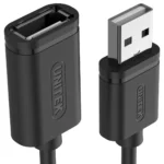 Unitek USB 2.0 Cable USB-A male - USB-A female Μαύρο 3m (Y-C417GBK)