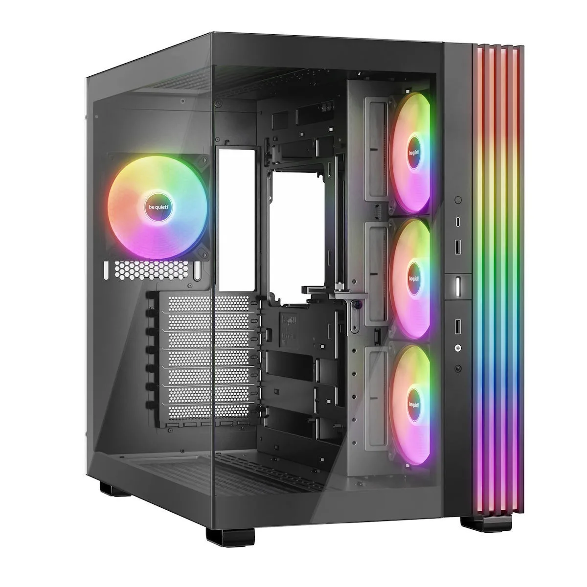 Be Quiet Light Base 600 LX Gaming Midi Tower Κουτί Υπολογιστή με Πλαϊνό Παράθυρο και RGB Φωτισμό Μαύρο - Image 1