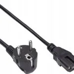 Akyga Schuko - IEC C15 Cable 1.8m Μαύρο AK-UP-08