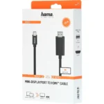 HAMA Cable DisplayPort male - HDMI male 1.5m Μαύρο (00200711)
